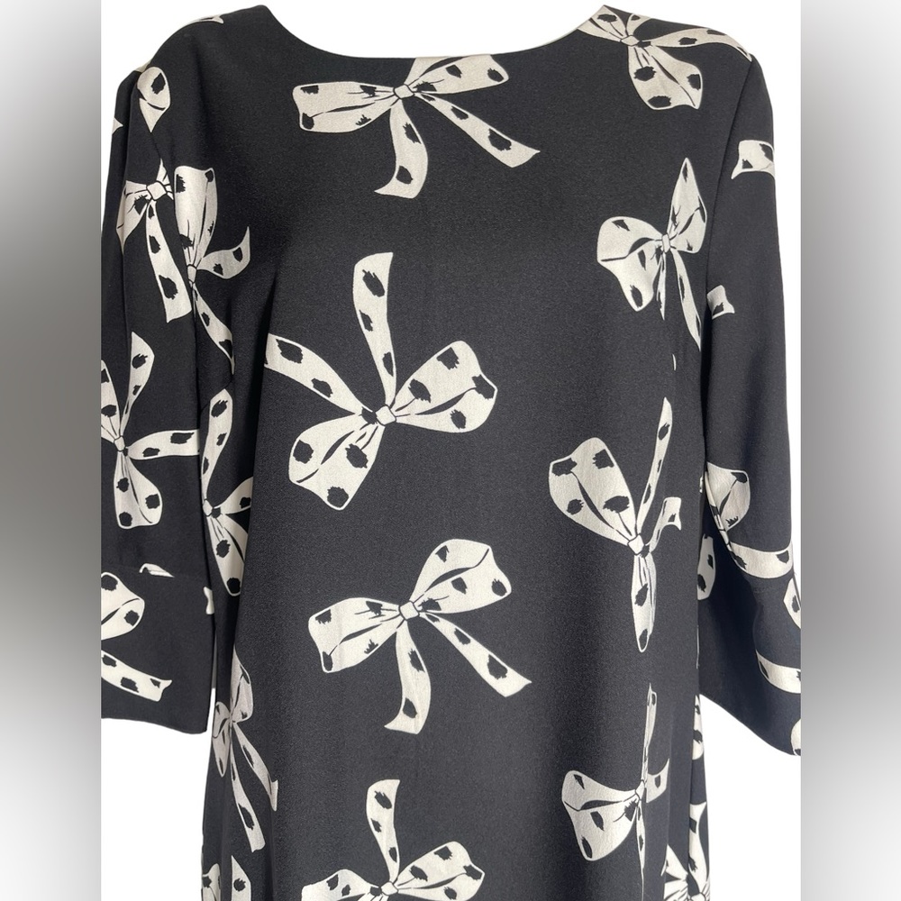 Banana Republic Dress size 10 stunning black shift dress with bows 🖤🖤 - Picture 2 of 4